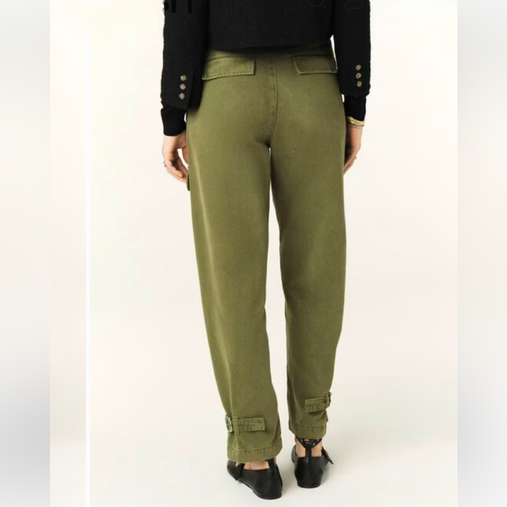 ba&sh Pantalon Maroon Pants Kaki - Picture 5 of 17